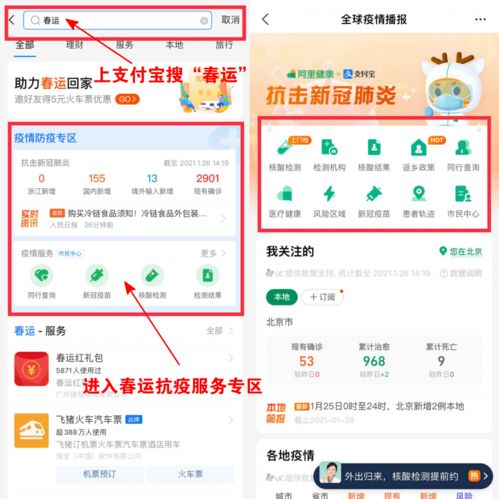 支付寶上線春運抗疫專區，助力返鄉用戶便捷獲取防疫信息
